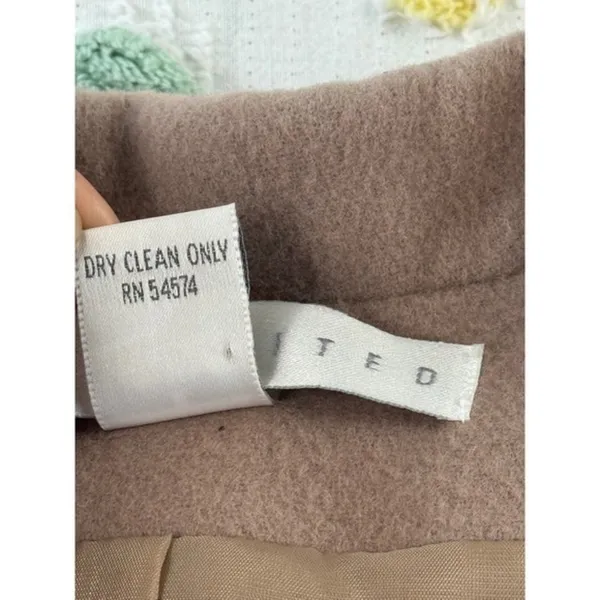 The Limited Wool Cashmere Blend Blazer Mauve Tan Single Button Jacket Size M‎ - Image 7