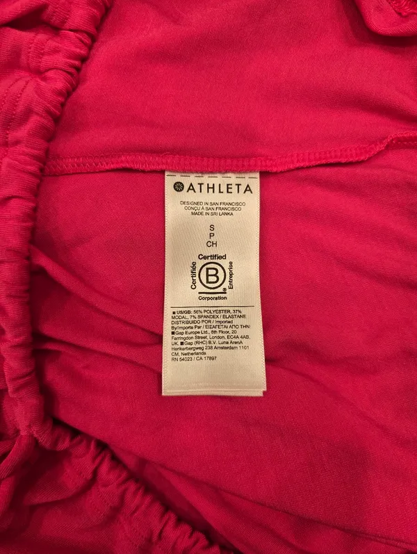 Athleta Off The Shoulder Long Sleeve Top Pink S - Image 3