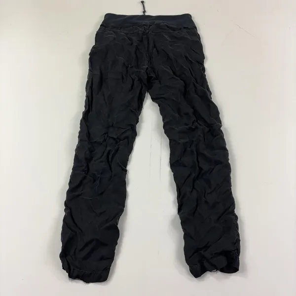 XCVI Pants Womens S Black Jogger Elastic Waist Zip Pockets Cuffed Stretch Twill - Image 2