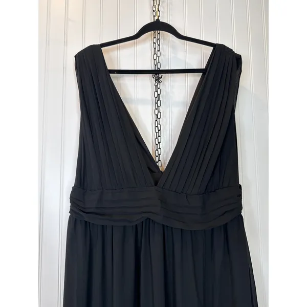 Lulus Heavenly Hues Black Maxi Dress Bridesmaid Wedding Holiday Extra Large - Image 5