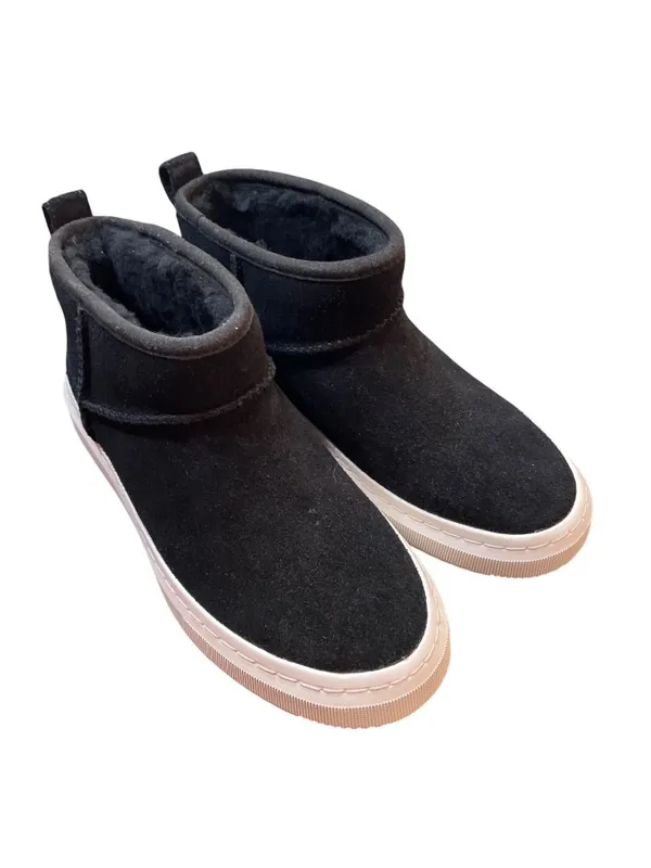 UGG Alameda wms black suede shearling lined mini ankle boot sz 5.5 SKU 10-471 - Image 13