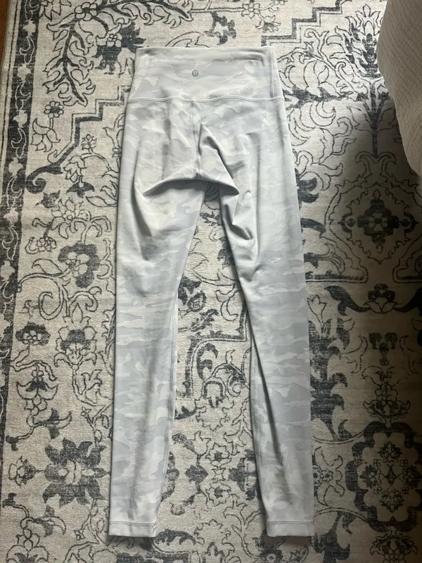 White Camo Lululemon Align Leggings 28" - Image 2