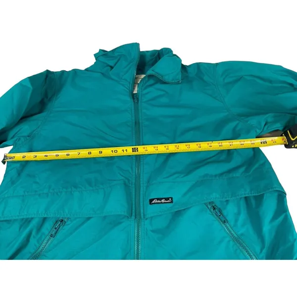 Eddie Bauer Teal 90s Vented Long Sleeve Windbreaker L - Image 7