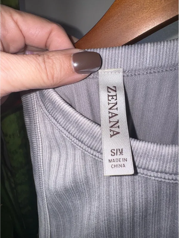 Zenana Ribbed Washed Seamless Tank - Image 3