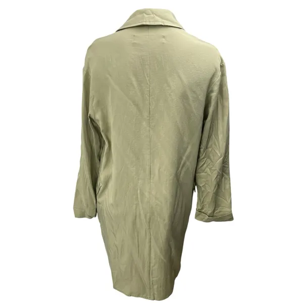 Zara Women's Green Notch Lapel Collar Pockets Open Front Blazer Coat Jacket XS - Image 2