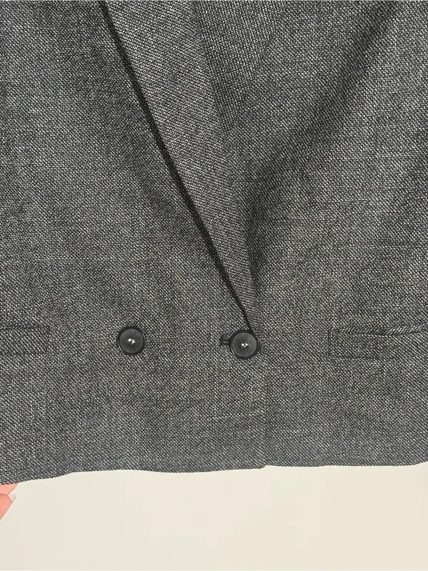 Zara 100% WOOL STRUCTURED BLAZER ZW COLLECTION sz 12 - Image 6