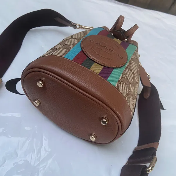 Coach C5639 Dempsey Drawstring Bucket 15 Handbag - Image 4