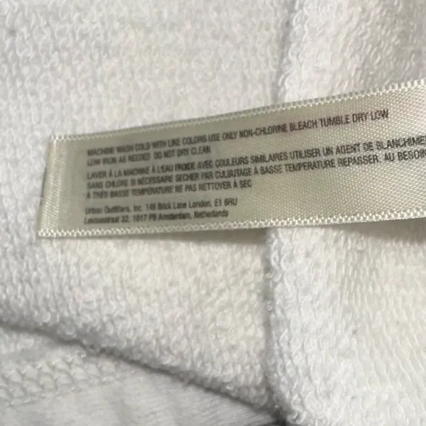 FP Movement Free People White French Terry V-Neck Oversized Polo Sweatshirt Lg - Image 13