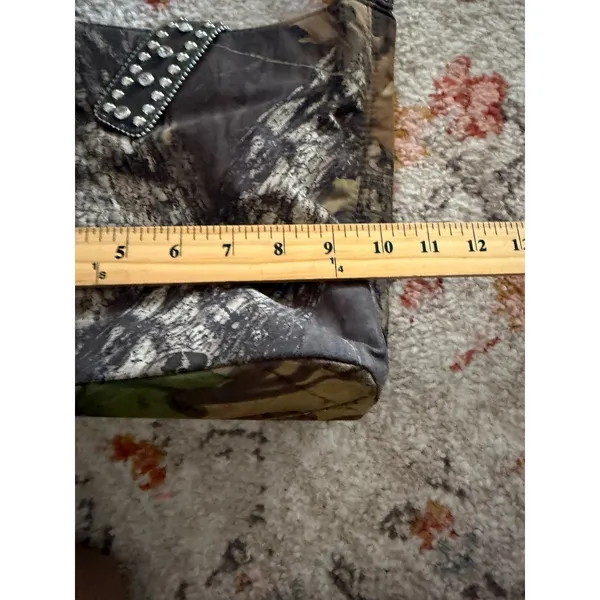Mossy Oak Camo‎ Rhinestone Studded Shoulder Bag Western Camouflage Purse Bling - Image 5