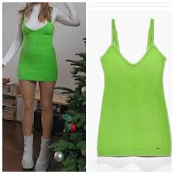 SAVAGE x FENTY Fluff It Up Mini Slip Dress RAVER CHICK FUZZY FURRY Size 1X XL - Image 5