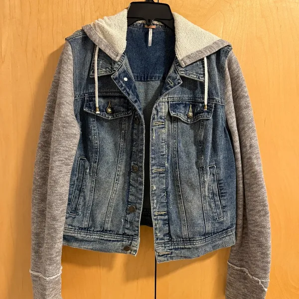 Free People denim knit jacket - Image 3
