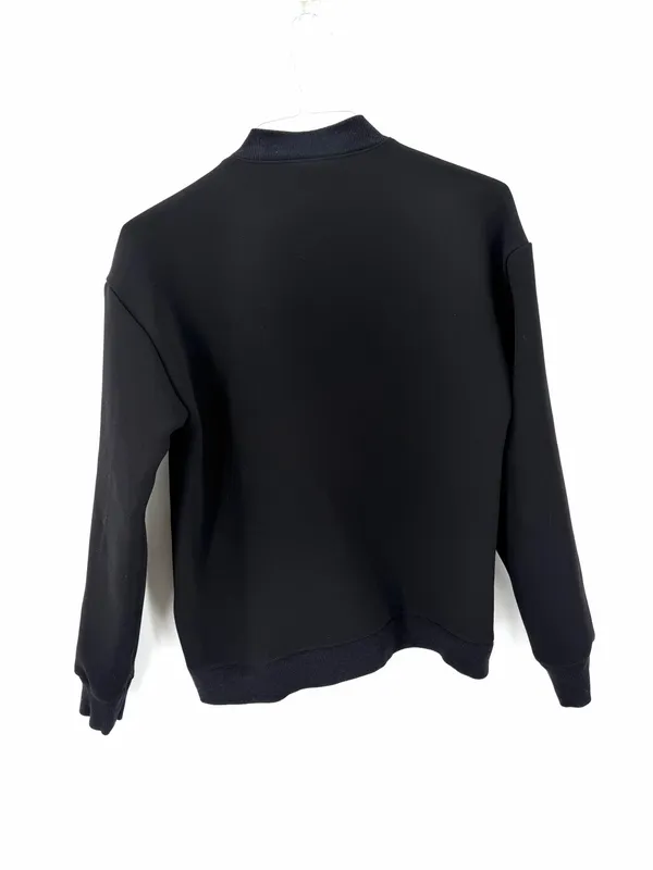 Derek Lam 10 Crosby Black Classic Crew Pullover Long Sleeve Sweatshirt - Image 3