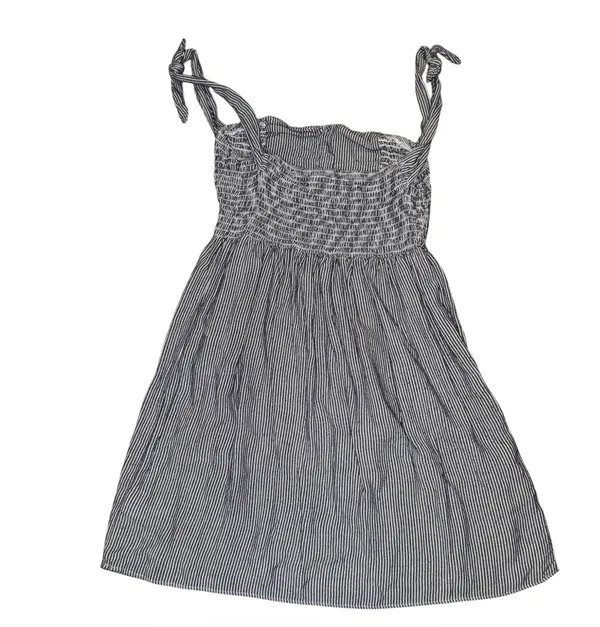 American Eagle Striped smocked tie strap dress - Image 2