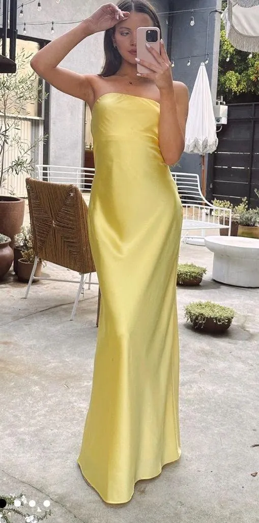 NWOT SHOW ME YOUR MUMU - Taylor Tube Dress size small Color Yellow Luxe - Image 5