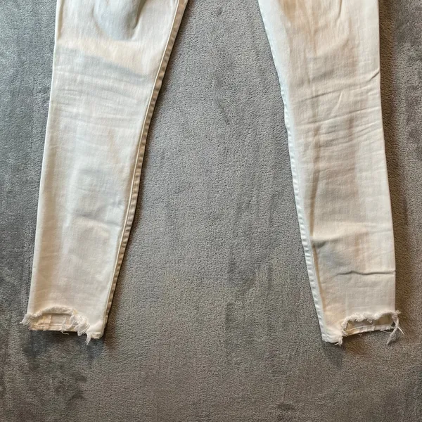 R13 Allison Skinny‎ Jeans Garret White Size 28 Distressed - Image 3