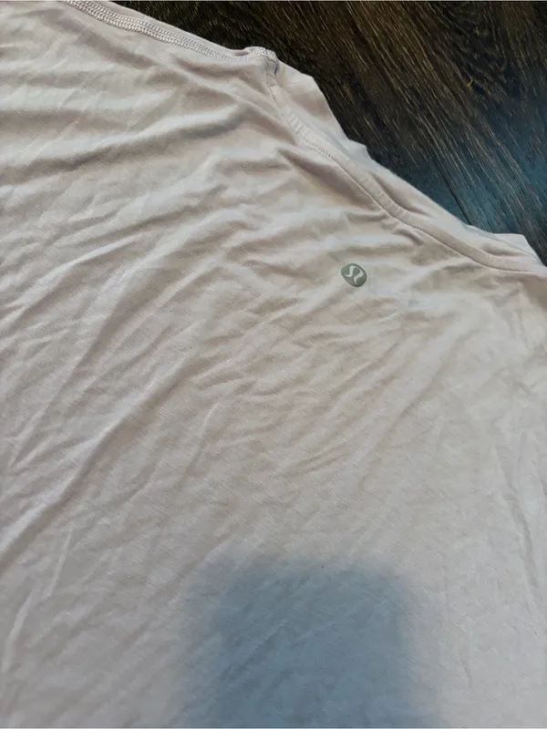 lululemon athletica Criss Cross Bottom Short Sleeve Crew Tee in Pale Lavender L - Image 3