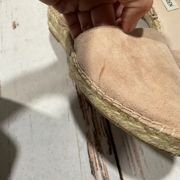 Nwot‎ Steve Madden Mesa Leather Espadrille Ankle Rope Tie Sandals - Image 4