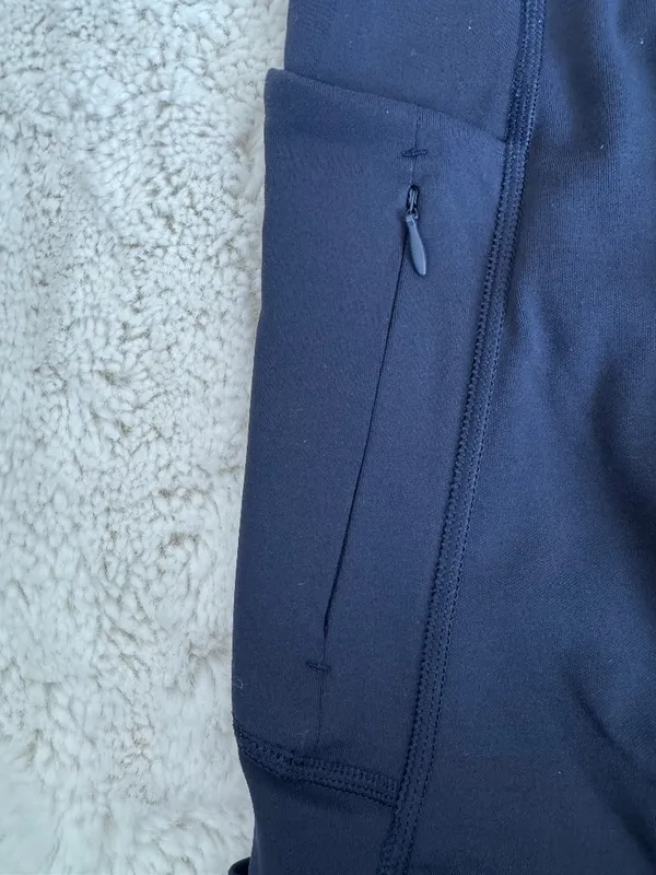 Athleta Navy High Rise Pocket Leggings Size Small - Image 2