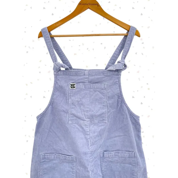 Lucy Yak Periwinkle Corduroy Pastel Softgirl Kawaii Spring Overalls Size US 10R - Image 3