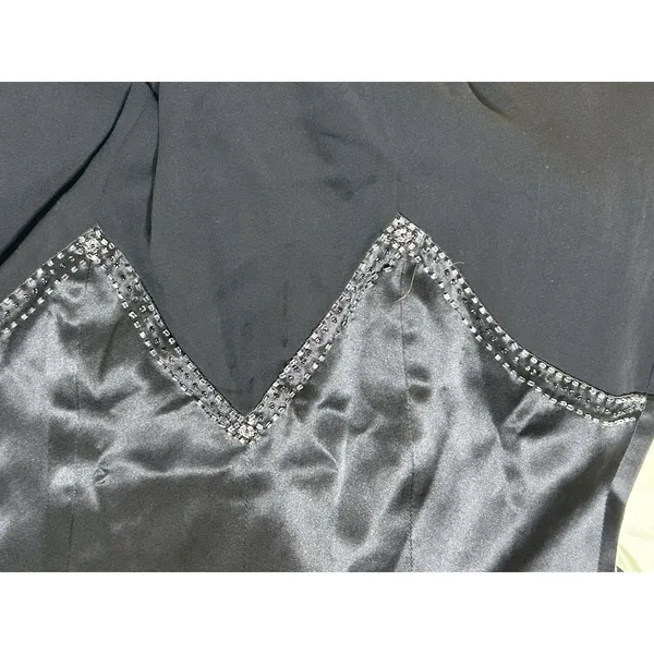 BCBG MaxAzria BCBG Paris Black Silk Halter Gown Sz 6 NWT Prom Wedding Gala Sexy - Image 12