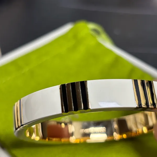 Tory Burch Gold and Ivory Enamel Bracelet - Image 7