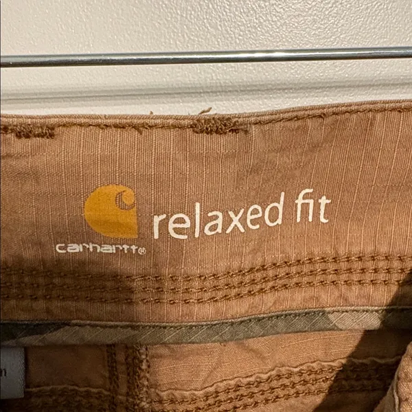 Carhartt Tan Relaxed Fit Capri Pants Ripstop 100% Cotton Farmcore SZ 6 - Image 2