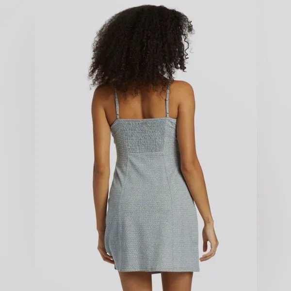 Billabong Blue Patterned Mini Dress - Image 6