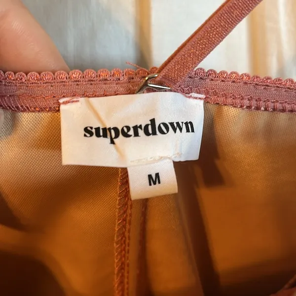 Superdown Revolve Salma Metallic Spaghetti Strap Bodycon Mini Dress - Image 4
