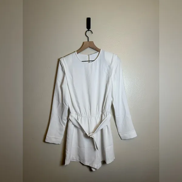 Amanda Uprichard‎ Baldwin Belted Romper - Image 2