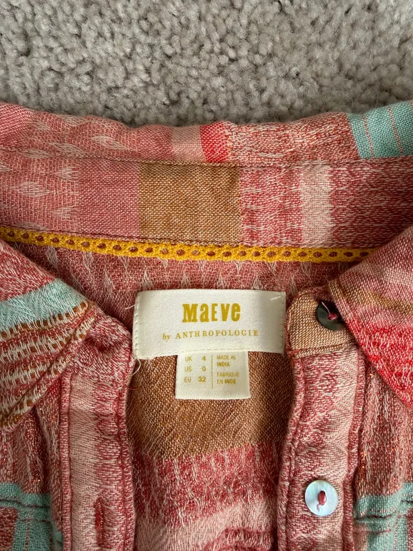 Maeve Anthropologie Calipatria Stripe Button Down - Image 2