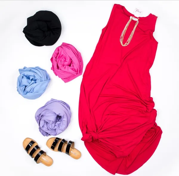 Zenana Hot Pink Tank Dress - Image 2