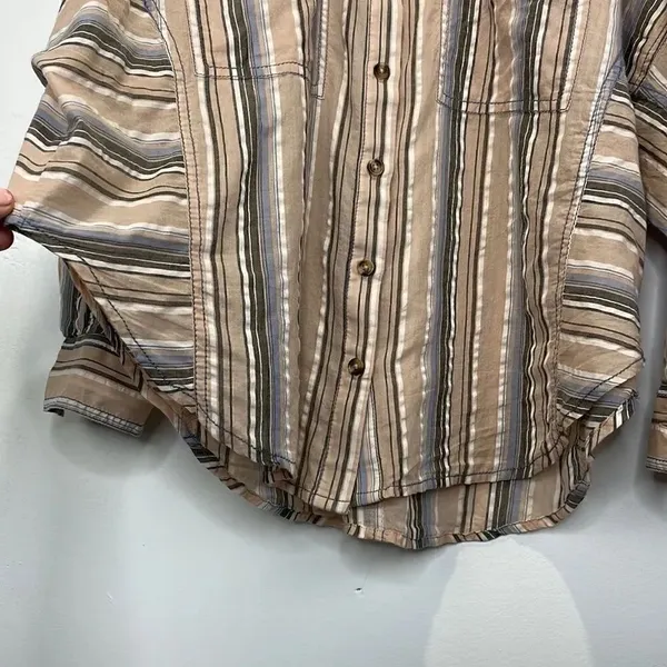BDG Urban Outfitters Bell Button-Down Shirt Striped Oversized Long Sleeve (XS) - Image 12