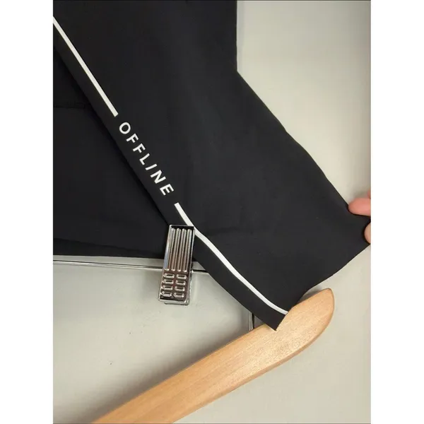 Offline By Aerie Goals Logo Leggings Black Raw Hem Medium - Image 4