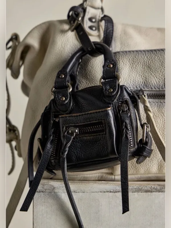 Free People We The Free Micro Emerson Bag Charm Coal black NWT sold out - Image 2