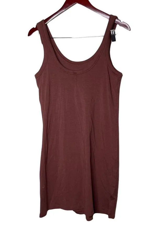 lululemon Classic-Fit Cotton-Blend Scoop Dress sz 6 - Image 2
