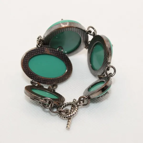 Turquoise Rhinestone Bracelet - Image 2