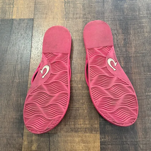 Olukai Pink Flip Flop Sandals Womens Size 8.5 - Image 6
