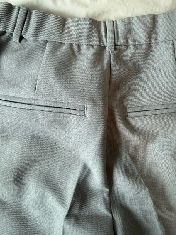 Abercrombie Flare Mid Rise Gray Slacks - Image 5