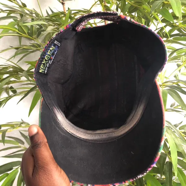 Y2K Boho Chic Kitschy Gypsy Hippie Aztec Western Beaded cross messenger cadet military newspaper baker boy cap hat - Image 8