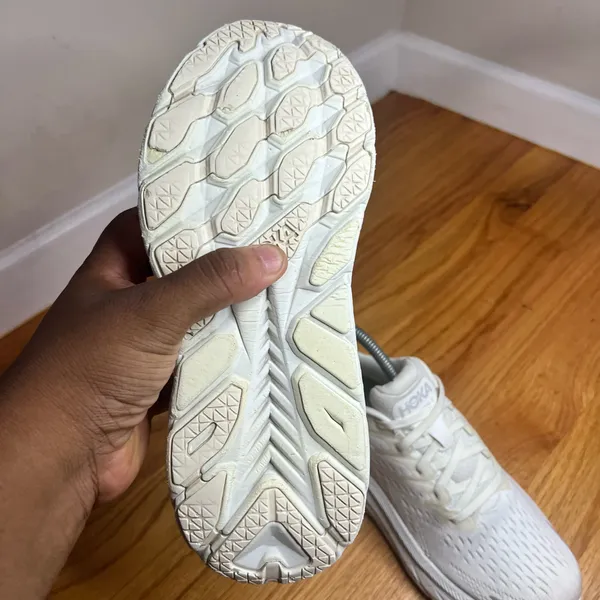Hoka Clifton 8 “White” 1119394WWH Size 9W NO BOX - Image 13