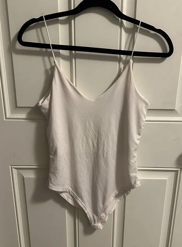 White and Red Gaze USA Bodysuit - Image 2