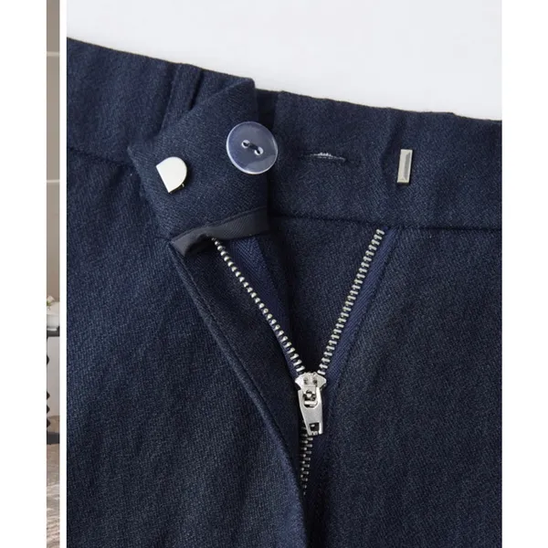 OGL European Linen Like Mid Rise Flared Pant with Pockets Black Small S NEW - Image 6