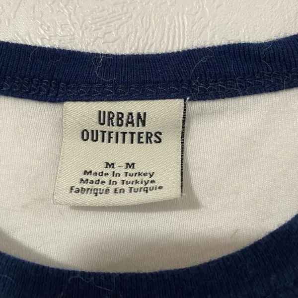 Urban Outfitters Sunday Club Saint Tropez Ringer Tee Size M Retro Graphic T-Shir - Image 3