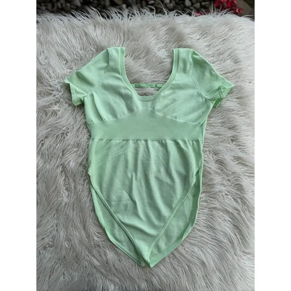 Nike Chill Knit Bodysuit Mint Green Size Large - Image 4