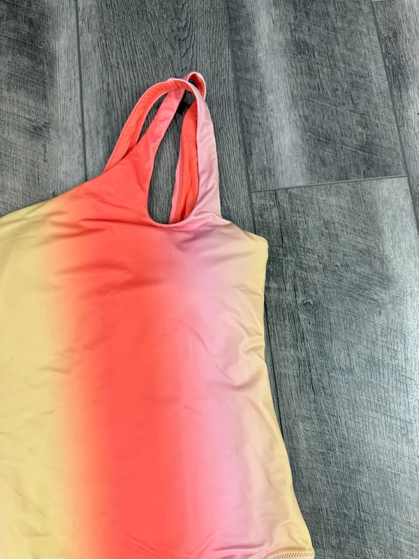 Aerie Coral Stripe One Piece Swimsuit - Image 3