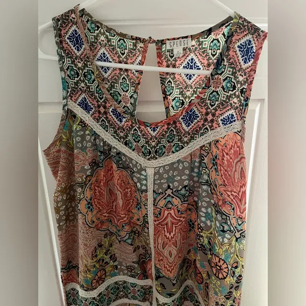 Spense Sleeveless Blouse Size M - Image 2
