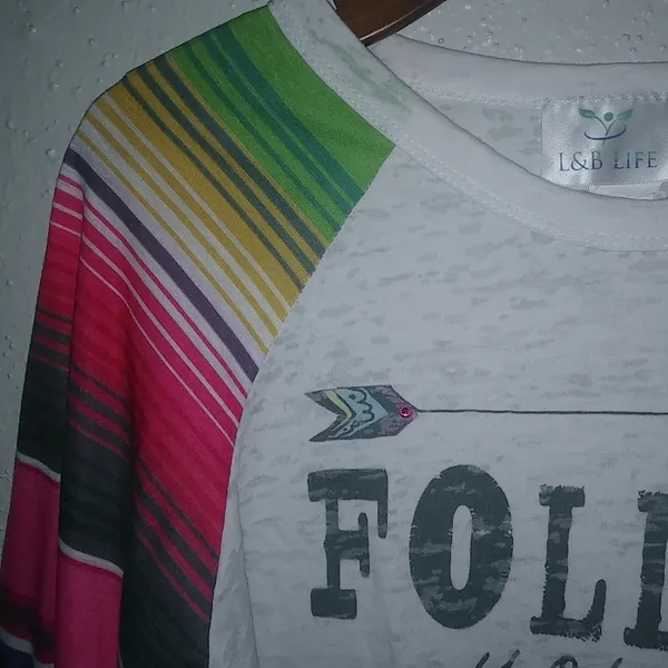 L&B Life Lucky & Blessed L Serape Follow Arrow to Frio Get Loca Top - Image 3