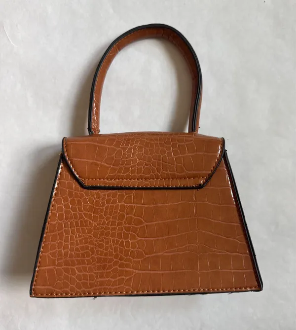 Brown Faux Leather Purse - Image 2