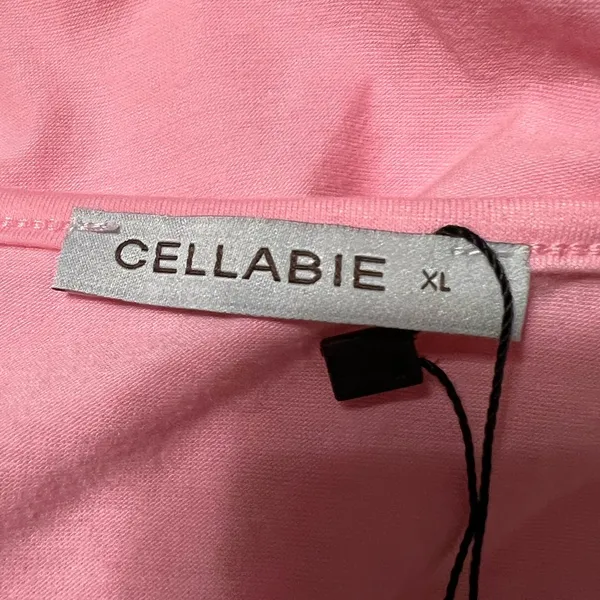 Cellabie Pink Leopard Sleeve Women's Top Size XL - Image 8