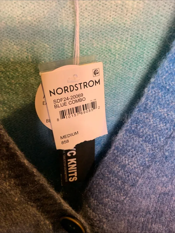 NWT NYC Knits Cardigan Size M Blue Size M - Image 3